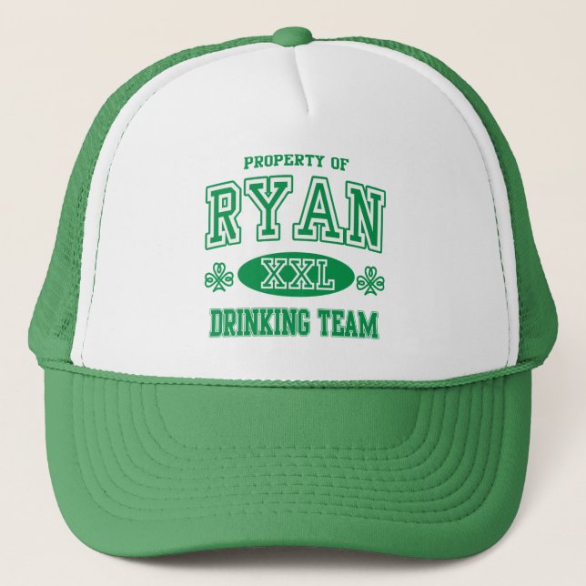 Ryan Irish Drinking Team Trucker Hat (Front)