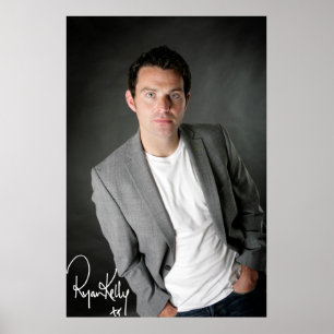 Ryan Kelly Music - Poster- Grey-"Signed" Poster