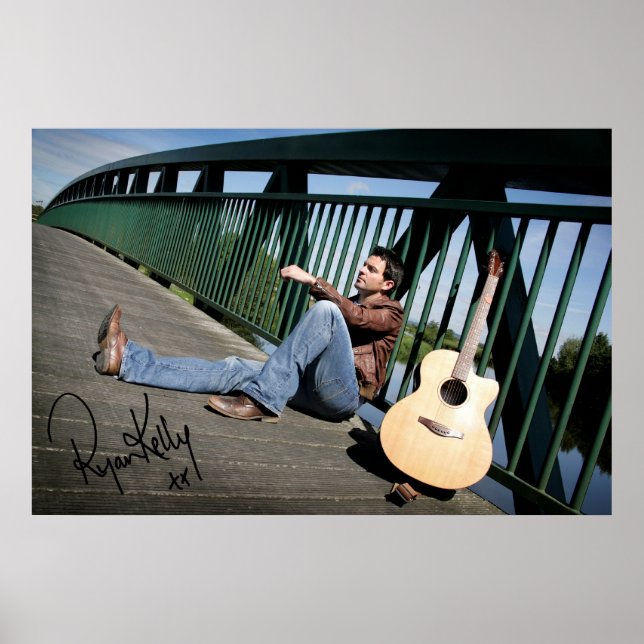 Ryan Kelly Music - Poster - Guitar Signed (Front)