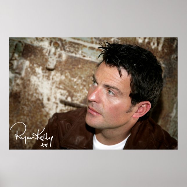 Ryan Kelly Music - Poster- Leather Jacket-"Signed" Poster (Front)