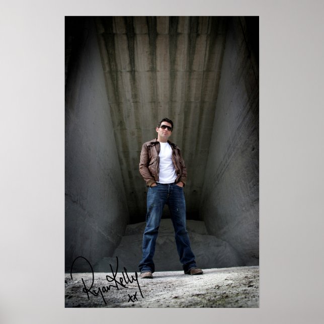 Ryan Kelly Music - Poster "signed" - Warehouse (Front)