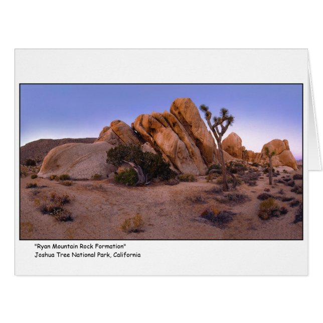" Ryan Mountain Rock Formation " (Front Horizontal)