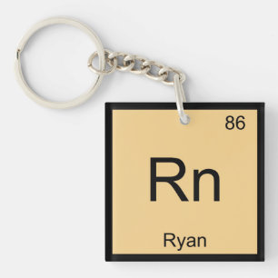 Ryan Name Chemistry Element Periodic Table Key Ring