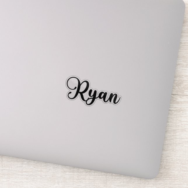 Ryan Name - Handwritten Calligraphy (Detail)