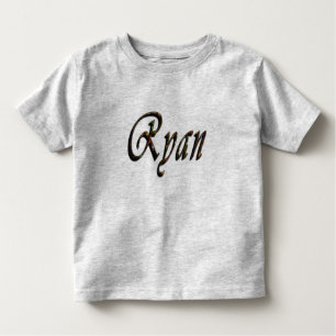 Ryan, Name, Logo, Toddlers Gray T-shirt