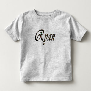Ryan, Name, Logo, Toddlers Grey T-shirt