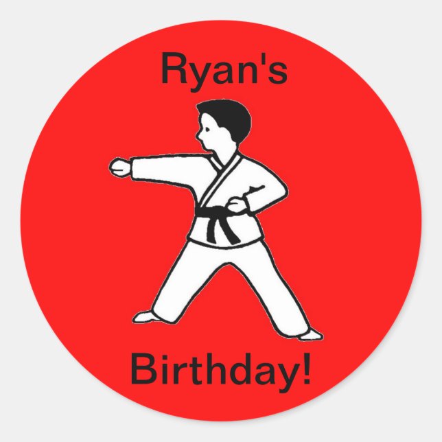 Ryan's birthday stickers (Front)