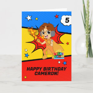 Ryan's World Birthday  Card