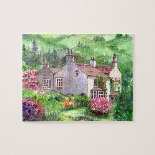 Rydal Mount, William Wordsworth Home Watercolour Jigsaw Puzzle (Horizontal)