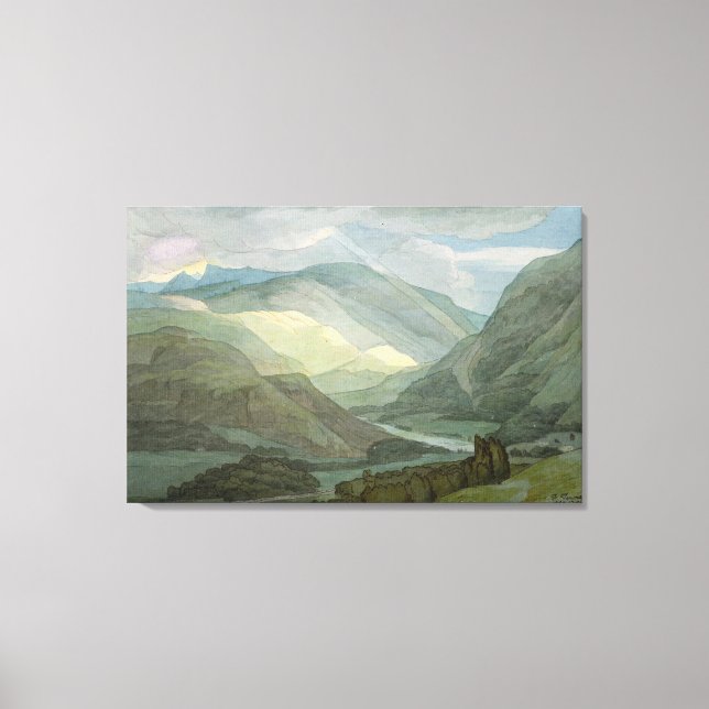 Rydal Water, 1786 (w/c) Canvas Print (Front)