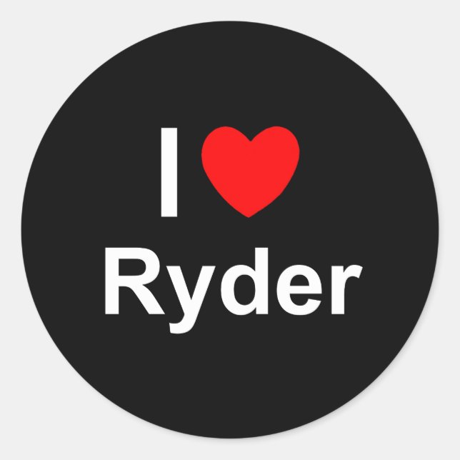 Ryder Classic Round Sticker (Front)