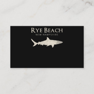 Rye Beach New Hampshire - Shark Lover Gifts Business Card