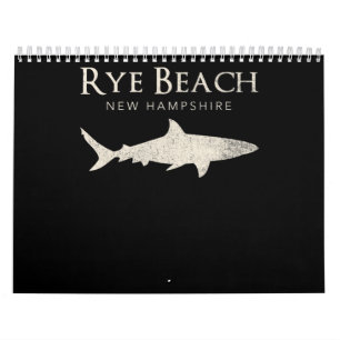 Rye Beach New Hampshire - Shark Lover Gifts Calendar