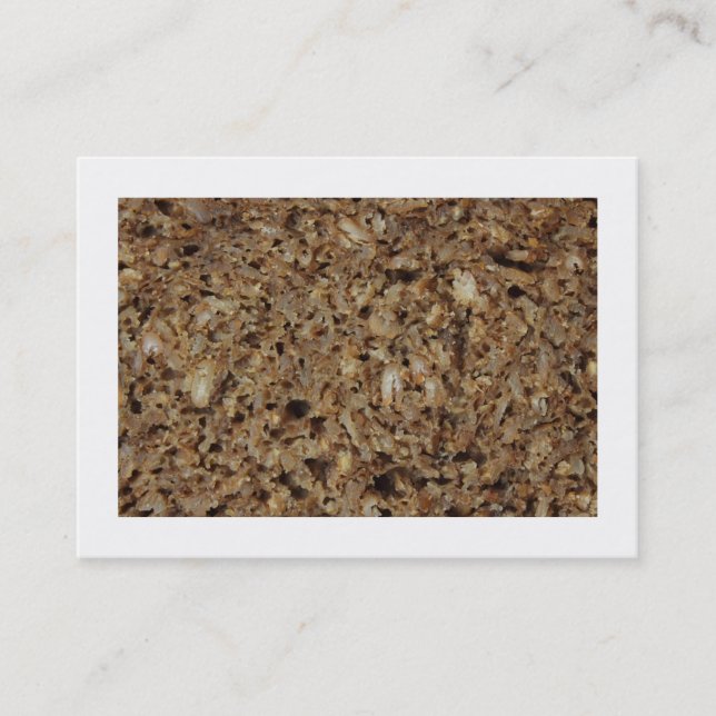 Rye Bread/Pumpernickel (Bordered) Business Card (Front)