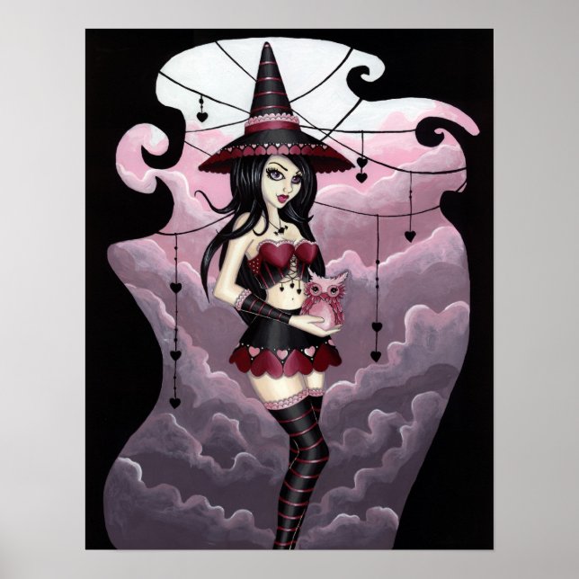 Ryla - Valentine's Day Witch Art Poster (Front)