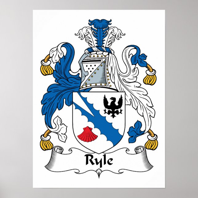 Ryle Family Crest Poster (Front)