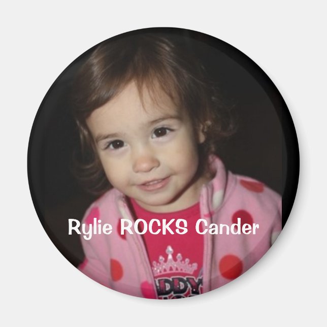 Rylie ROCKS Cancer Magnet (Front)