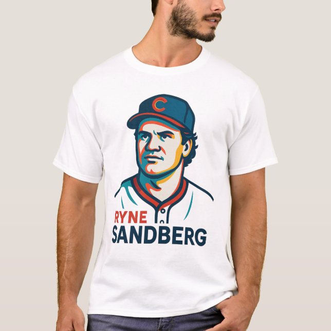Ryne Sandberg Portrait T-Shirt (Front)