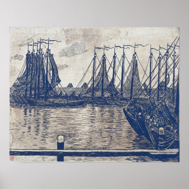 Rysselberghe - The Fishing Fleet Poster (Front)