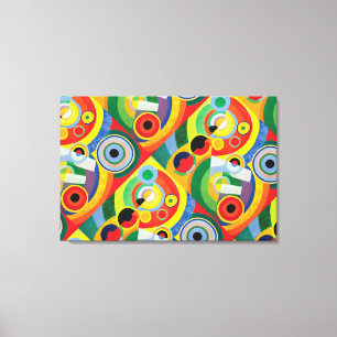 Rythme Joie de Vivre by Robert Delaunay Canvas P Print