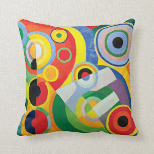 Rythme Joie de Vivre by Robert Delaunay Cushion