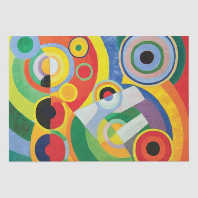 Rythme, Joie de Vivre by Robert Delaunay Tissue Paper (Front)