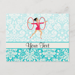 Rythmic Gymnastics Hoops Postcard