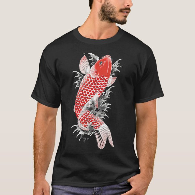 Ryu Ga Gotoku Akira Nishikiyama Koi Fish Tattoo T-Shirt (Front)