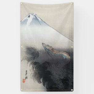 Ryu Shoten: Ascending Dragon over Fuji, Japan Banner