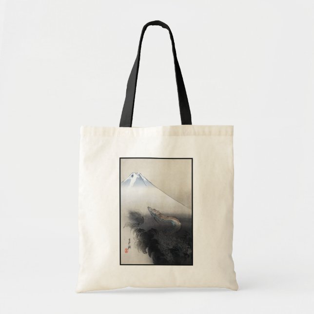 Ryu Shoten: Ascending Dragon over Fuji, Japan Tote Bag (Front)