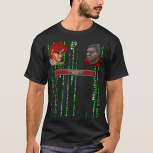 RYU VS MIKE LOGO MATRIX WHITE T-SHIRT BY SAMURAI F