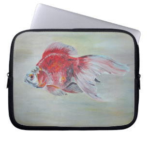 Ryukin Goldfish Acrylic Painting Laptop Sleeve