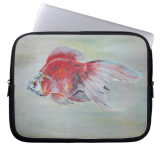 Ryukin Goldfish Acrylic Painting Laptop Sleeve