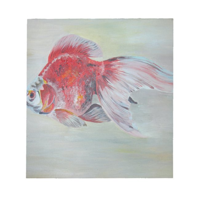 Ryukin Goldfish Acrylic Painting Notepad (Front)
