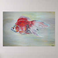 Ryukin Goldfish Acrylic Painting