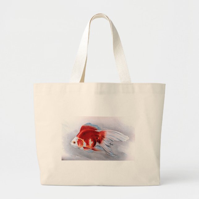 Ryukin goldfish large tote bag (Front)