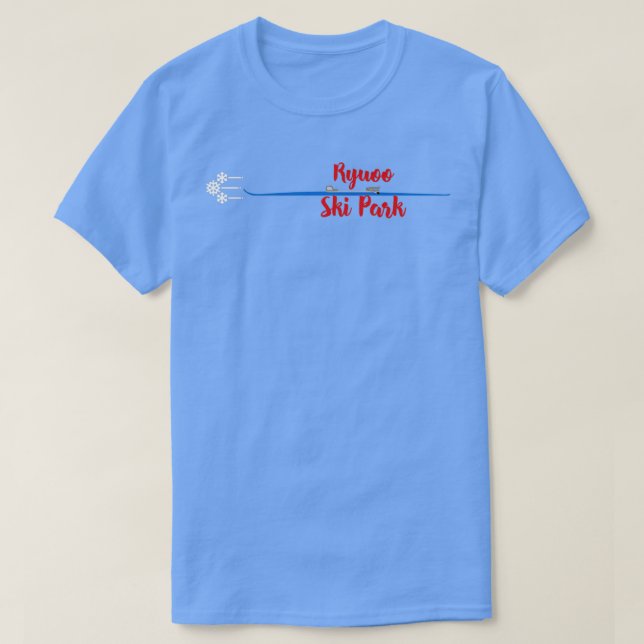 Ryuoo Ski Park Japan Skiing T-Shirt (Design Front)