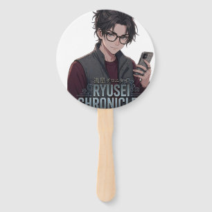 Ryusei-Chronicler Anime Boy - Smart Tech Aesthetic Hand Fan