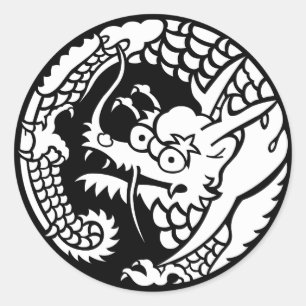 Ryuunomaru of the Nichiren sect Classic Round Sticker
