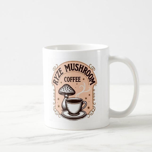 Ryze hot mushroom coffee  mug (Right)