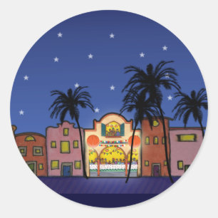 S011 Holiday House Sticker