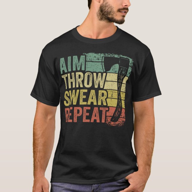 S2 Axe Throwing Axe Thrower Throwing Axes (6) T-Shirt (Front)