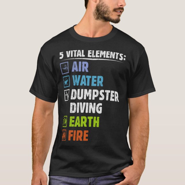 S2 Dumpster Diving (87) T-Shirt (Front)