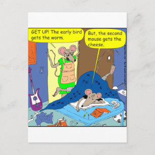 s4 The Second Mouse Gets the Cheese cartoon Postcard