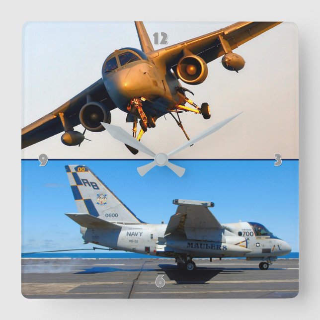 S-3 VIKING SQUARE WALL CLOCK (Front)