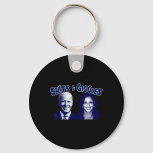 S And Giggles Biden Kamala Harris Key Ring
