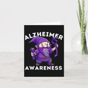 S Awareness Month T Heimer Gnomes T Purple Love Card