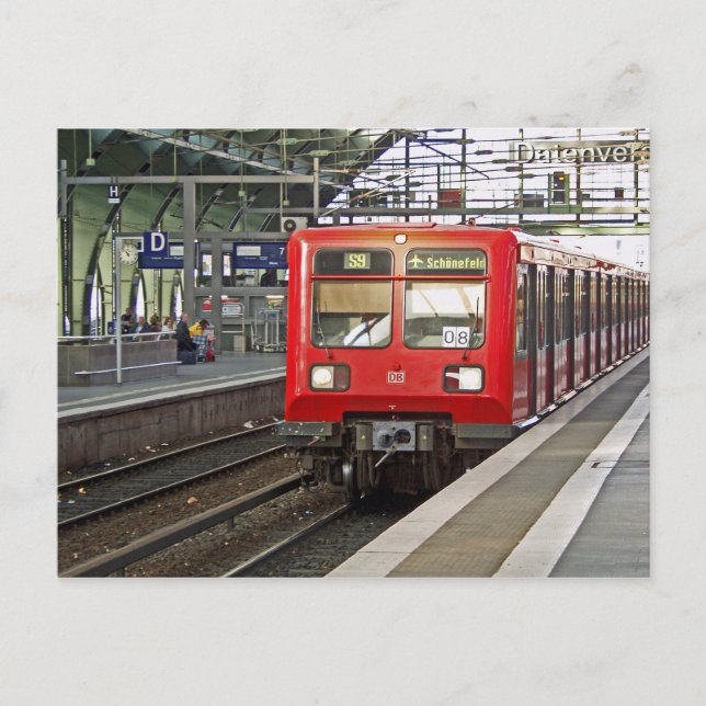 S - bahn Berlin, Germany. Metro. Postcard (Front)