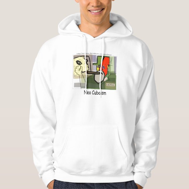 s Castro (NeoCubaism) Funny Hoodie by Rick (Front)
