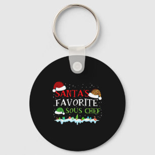 s Chef Favorite Fun Santa Sous Club Key Ring